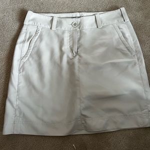Beige Nike golf skirt